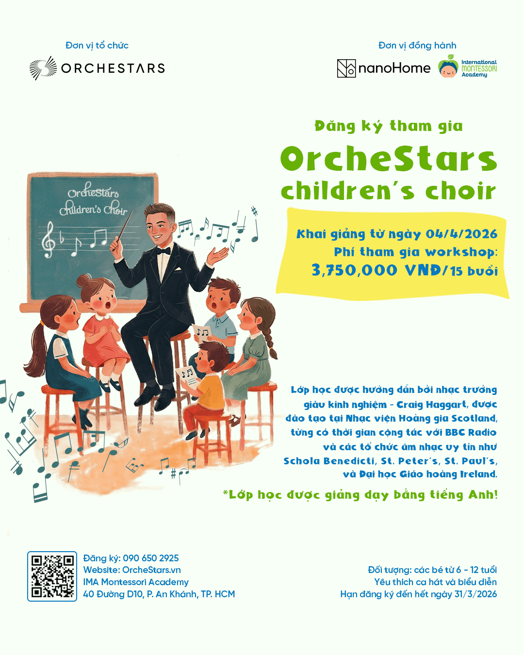 WORKSHOP - ORCHESTARS CHILDREN'S CHOIR 2026